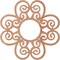 Ekena Millwork Cohen Wood Fretwork Pierced Ceiling Medallion, Cherry, 40"OD x 13 5/8"ID x 1/4"T CMWP40X40X0250COCH - alternate 3